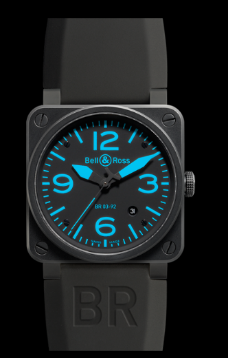 Bell & Ross BR03-92 Automatic 46mm BR03-92 Blue Watch - Click Image to Close